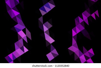 Light Purple vector blurry hexagon texture. Creative illustration in halftone style with gradient. The textured pattern can be used for background.