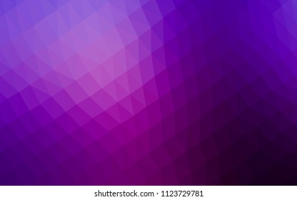 Light Purple vector blurry hexagon pattern. Colorful illustration in abstract style with gradient. The elegant pattern can be used as part of a brand book.
