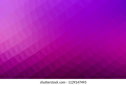 Light Purple vector blurry hexagon pattern. Modern geometrical abstract illustration with gradient. The template can be used as a background for cell phones.