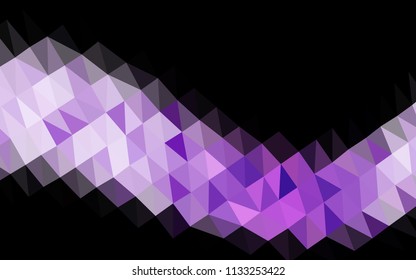 Light Purple vector blurry hexagon template. Creative geometric illustration in Origami style with gradient. A new texture for your design.