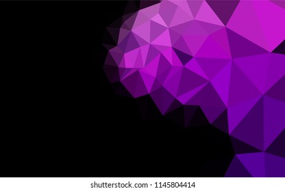 Light Purple vector blurry hexagon template. Creative geometric illustration in Origami style with gradient. A completely new design for your business.