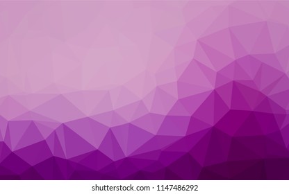 Light Purple vector blurry hexagon texture. A sample with polygonal shapes. The textured pattern can be used for background.