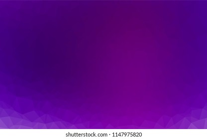 Light Purple vector blurry hexagon template. An elegant bright illustration with gradient. A completely new template for your business design.