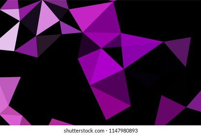 Light Purple vector blurry hexagon template. Brand new colored illustration in blurry style with gradient. A completely new template for your business design.