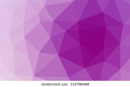 Light Purple vector blurry hexagon template. A vague abstract illustration with gradient. The polygonal design can be used for your web site.