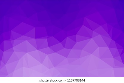 Light Purple vector blurry hexagon pattern. A vague abstract illustration with gradient. A completely new design for your business.