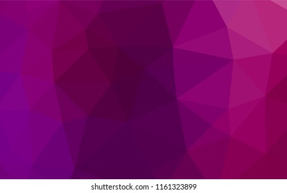 Light Purple vector blurry hexagon pattern. Geometric illustration in Origami style with gradient.  A new texture for your design.