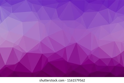 Light Purple vector blurry hexagon texture. Creative illustration in halftone style with gradient. The best triangular design for your business.