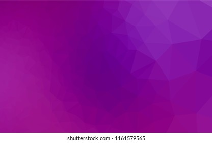 Light Purple vector blurry hexagon pattern. Creative illustration in halftone style with gradient. A completely new template for your business design.
