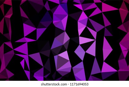 Light Purple vector blurry hexagon template. An elegant bright illustration with gradient. A completely new template for your business design.