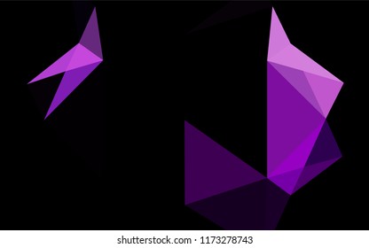 Light Purple vector blurry hexagon template. Colorful illustration in abstract style with gradient. A completely new template for your business design.