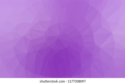 Light Purple vector blurry hexagon pattern. Creative illustration in halftone style with gradient. Brand new style for your business design.