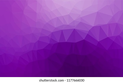 Light Purple vector blurry hexagon pattern. A sample with polygonal shapes. The template can be used as a background for cell phones.
