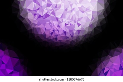 Light Purple vector blurry hexagon template. Modern geometrical abstract illustration with gradient. A completely new design for your business.