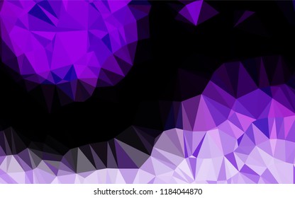 Light Purple vector blurry hexagon texture. Shining illustration, which consist of triangles. The completely new template can be used for your brand book.