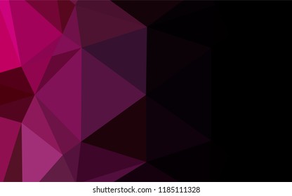 Light Purple vector blurry hexagon template. Creative illustration in halftone style with gradient. A completely new template for your business design.