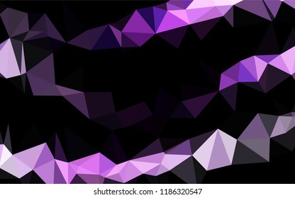 Light Purple vector blurry hexagon texture. A sample with polygonal shapes. The template can be used as a background for cell phones.