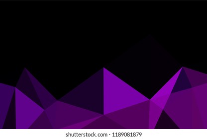 Light Purple vector blurry hexagon template. Geometric illustration in Origami style with gradient.  Brand new style for your business design.