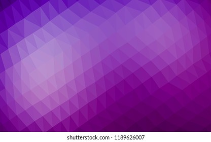 Light Purple vector blurry hexagon template. Colorful abstract illustration with gradient. The completely new template can be used for your brand book.