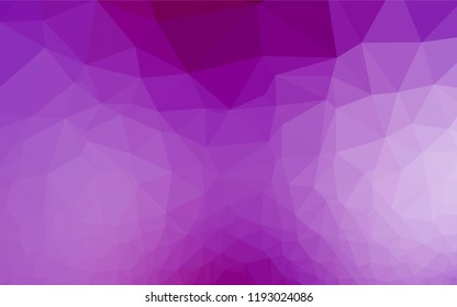 Light Purple vector blurry hexagon template. Geometric illustration in Origami style with gradient.  A completely new design for your business.