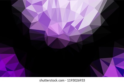 Light Purple vector blurry hexagon pattern. A completely new color illustration in a vague style. The elegant pattern can be used as part of a brand book.
