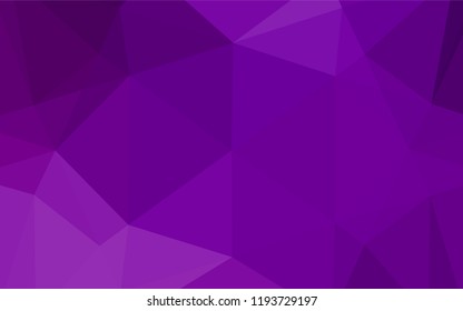 Light Purple vector blurry hexagon pattern. Modern geometrical abstract illustration with gradient. Brand new design for your business.