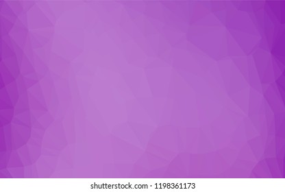 Light Purple vector blurry hexagon texture. Geometric illustration in Origami style with gradient.  A completely new template for your business design.