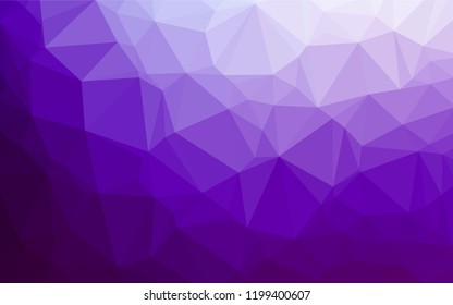Light Purple vector blurry hexagon template. Creative illustration in halftone style with gradient. The elegant pattern can be used as part of a brand book.