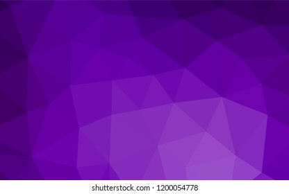 Light Purple vector blurry hexagon pattern. A vague abstract illustration with gradient. A completely new template for your business design.
