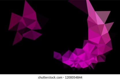 Light Purple vector blurry hexagon template. Glitter abstract illustration with an elegant design. The completely new template can be used for your brand book.