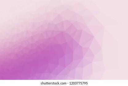 Light Purple vector blurry hexagon template. Shining illustration, which consist of triangles. A completely new design for your business.