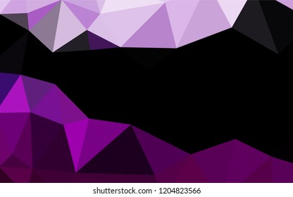 Light Purple vector blurry hexagon pattern. A sample with polygonal shapes. The elegant pattern can be used as part of a brand book.