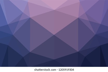 Light Purple vector blurry hexagon pattern. A completely new color illustration in a vague style. A completely new template for your business design.