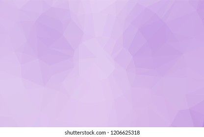 Light Purple vector blurry hexagon template. Colorful abstract illustration with gradient. A completely new design for your business.