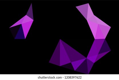 Light Purple vector blurry hexagon texture. Colorful abstract illustration with gradient. A completely new template for your business design.