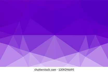 Light Purple vector blurry hexagon template. Colorful illustration in abstract style with gradient. The polygonal design can be used for your web site.
