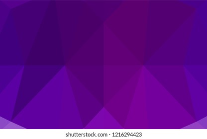 Light Purple vector blurry hexagon pattern. A completely new color illustration in a vague style. The template can be used as a background for cell phones.