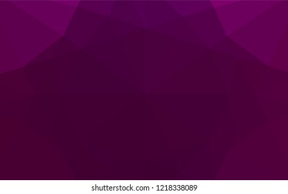 Light Purple vector blurry hexagon pattern. A sample with polygonal shapes. A completely new design for your business.