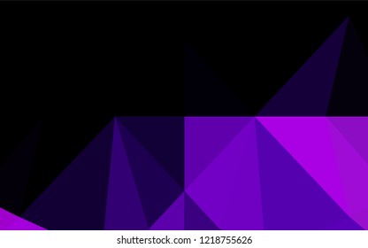 Light Purple vector blurry hexagon texture. Colorful abstract illustration with gradient. The textured pattern can be used for background.