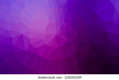 Light Purple vector blurry hexagon pattern. Glitter abstract illustration with an elegant design. The polygonal design can be used for your web site.