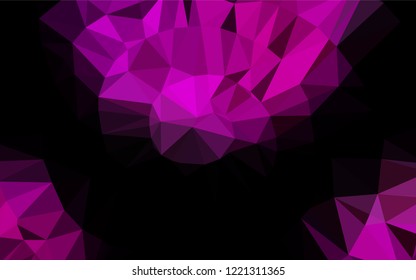 Light Purple vector blurry hexagon template. A vague abstract illustration with gradient. A completely new template for your business design.