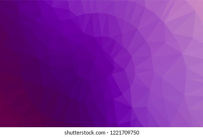 Light Purple vector blurry hexagon template. Creative geometric illustration in Origami style with gradient. A new texture for your design.