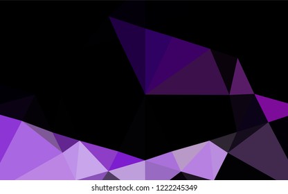 Light Purple vector blurry hexagon texture. Geometric illustration in low poly style with gradient.  The elegant pattern can be used as part of a brand book.