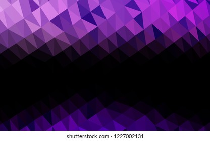 Light Purple vector blurry hexagon pattern. Modern geometrical abstract illustration with gradient. The elegant pattern can be used as part of a brand book.