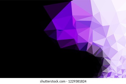 Light Purple vector blurry hexagon texture. Colorful abstract illustration with gradient. A new texture for your design.