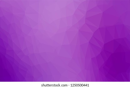 Light Purple vector blurry hexagon template. Geometric illustration in Origami style with gradient.  The polygonal design can be used for your web site.