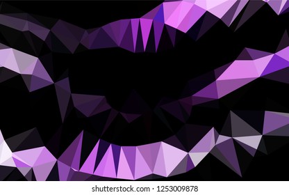 Light Purple vector blurry hexagon pattern. A completely new color illustration in a vague style. The textured pattern can be used for background.