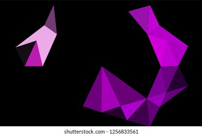 Light Purple vector blurry hexagon texture. Creative geometric illustration in Origami style with gradient. A completely new design for your business.