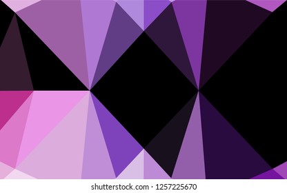 Light Purple vector blurry hexagon template. Geometric illustration in Origami style with gradient.  The polygonal design can be used for your web site.