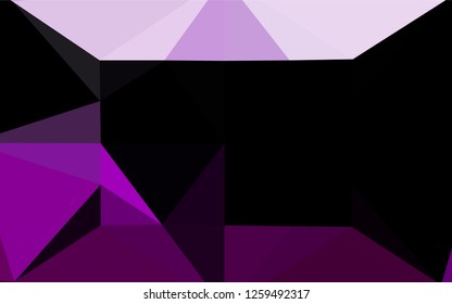 Light Purple vector blurry hexagon template. Creative geometric illustration in Origami style with gradient. The template can be used as a background for cell phones.